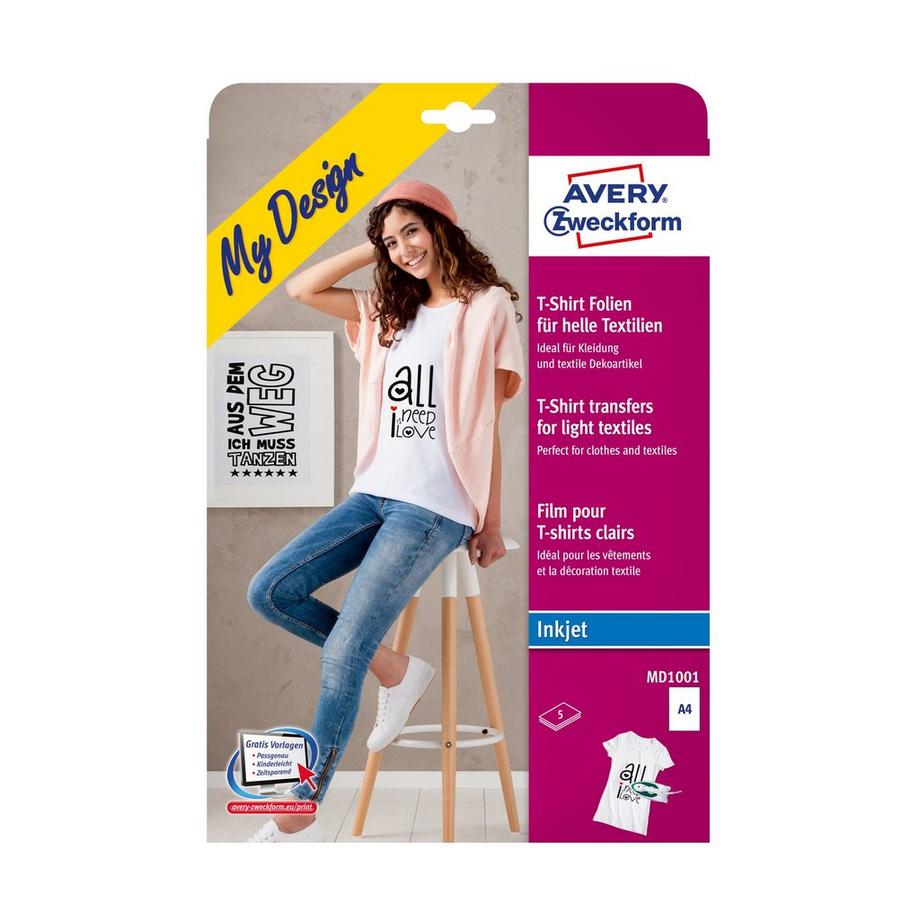 Avery-Zweckform Textilfolien Inkjet 