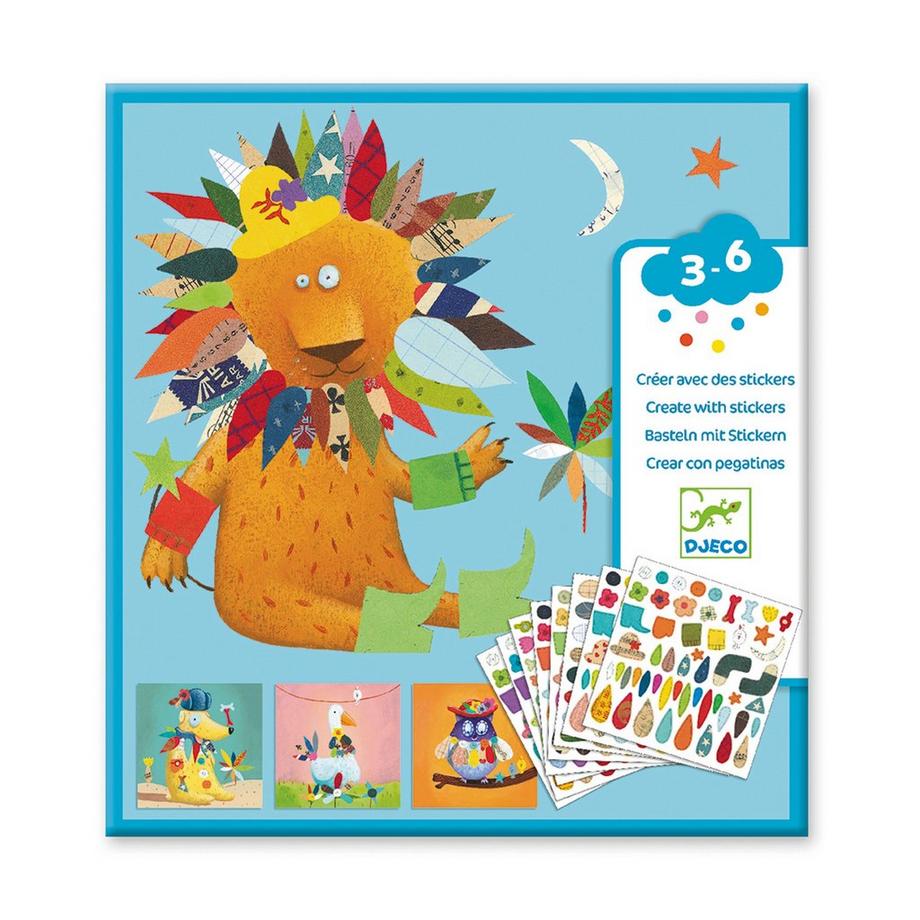Djeco Aufkleber Tiere 