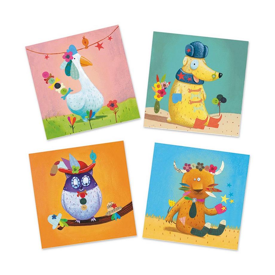 Djeco Aufkleber Tiere 