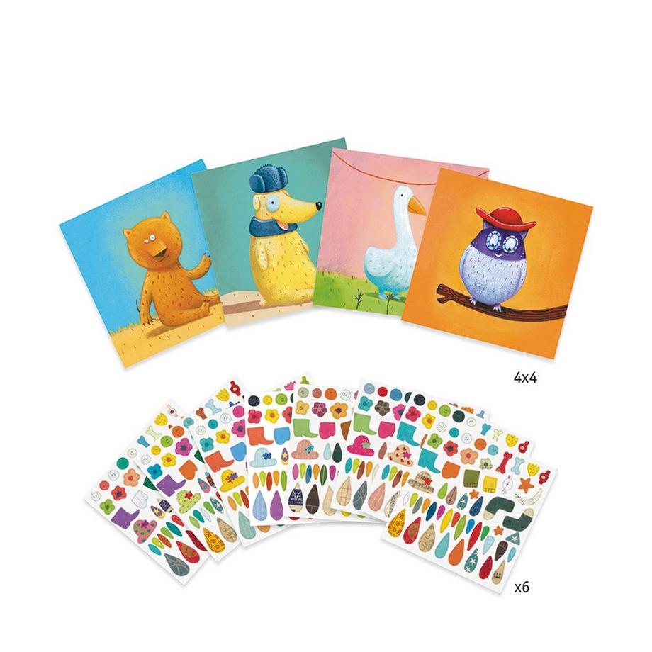 Djeco Aufkleber Tiere 