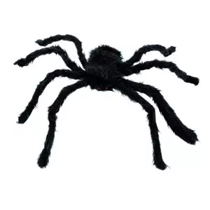 Araignée velue, noir, 70 cm