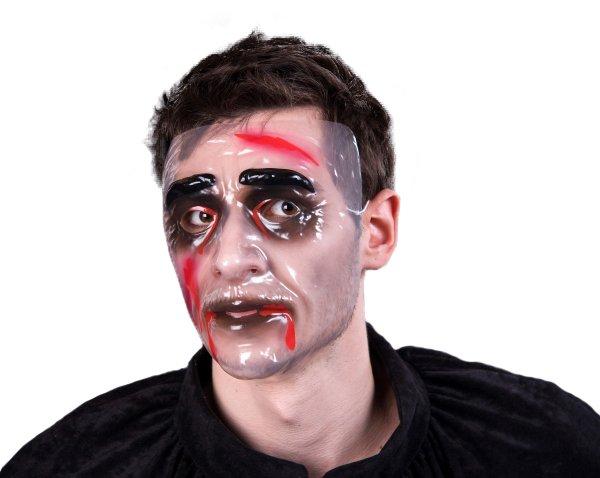   Zombie-Maske Mann transparent 