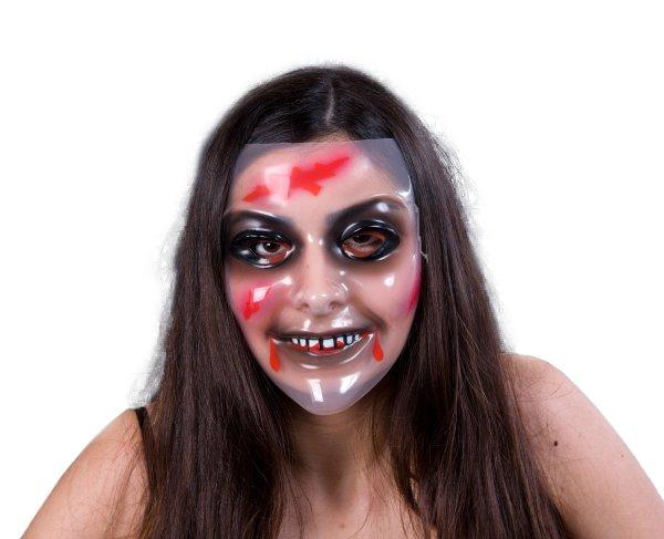   Masque Zombie femme transparent 