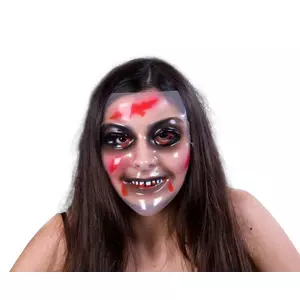 Maschera Zombie donna transparente