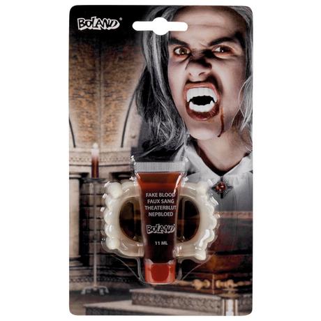 BOLAND  Set Vampir (Zähne und Theaterblut 11 ml) 