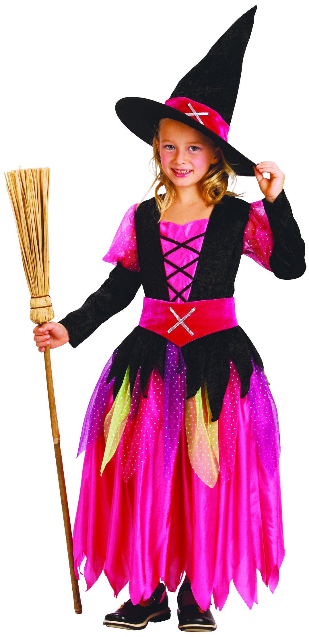 NA  Costume bambina strega rosa 