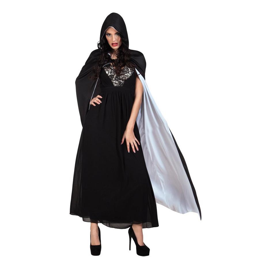 BOLAND  Déguisement adulte cape Twilight noir/blanc 