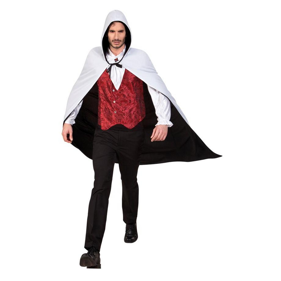 BOLAND  Déguisement adulte cape Twilight noir/blanc 