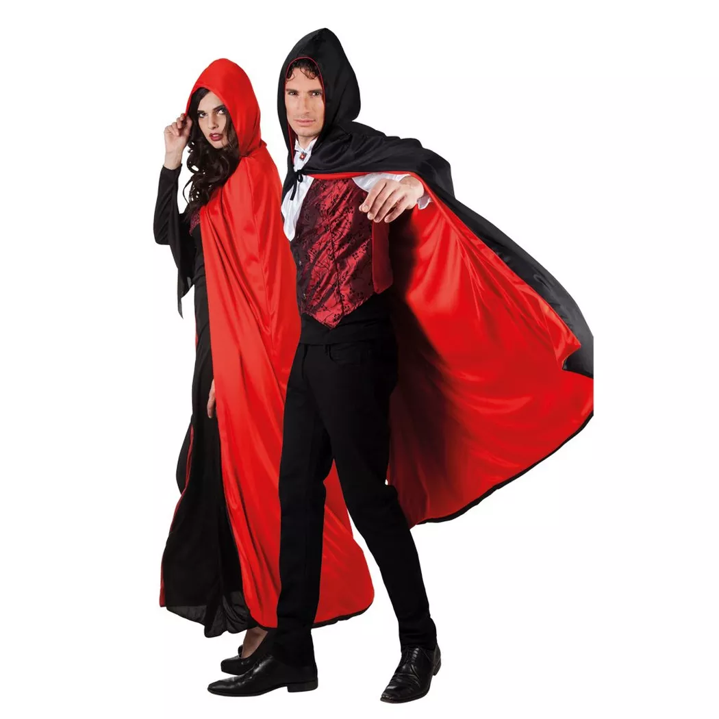 Boland - Umhang Twilight schwarz/rot, One Size
