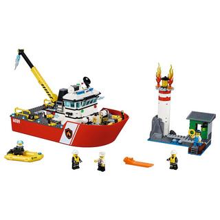 LEGO  60109 Le bateau des pompiers 