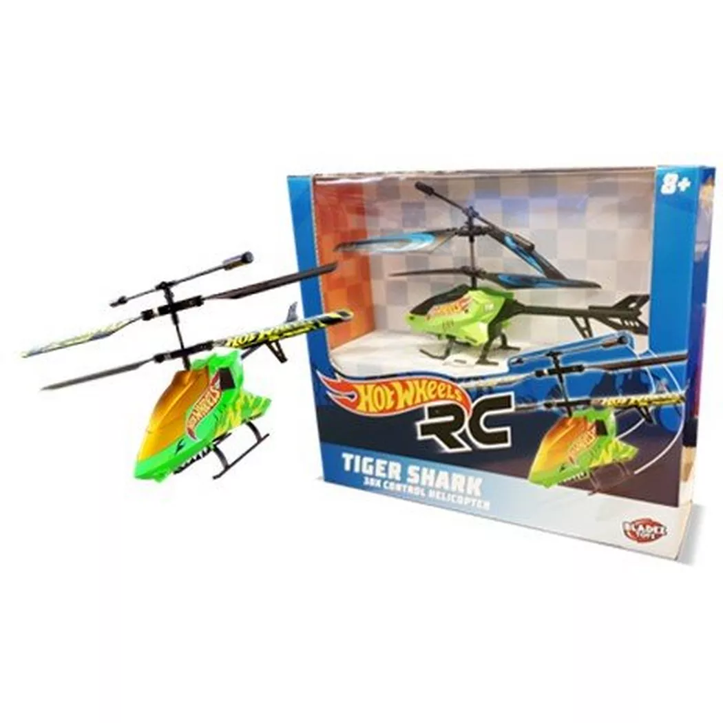 Hot Wheels - Elicottero  DRX Tiger Shark, Multicolore