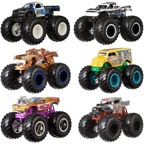 Hot Wheels  Monster Trucks 1:64, 2-Pack, Zufallsauswahl 