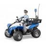 bruder  Quad di polizia con poliziotto e attrezzature 