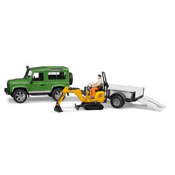 Land Rover Defender Station Wagon mit Einachsanhänger