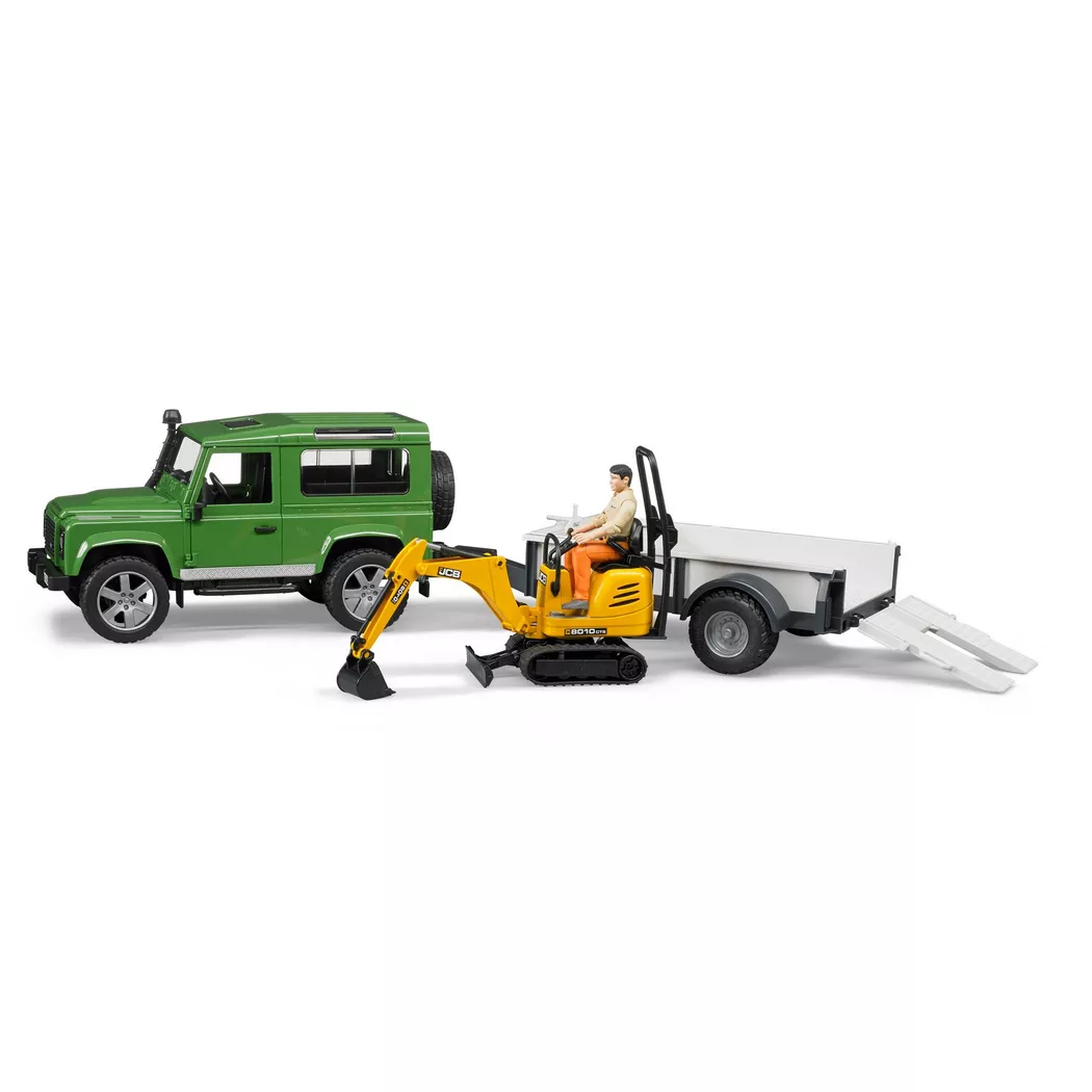 Bruder - Land Rover Defender avec remorque