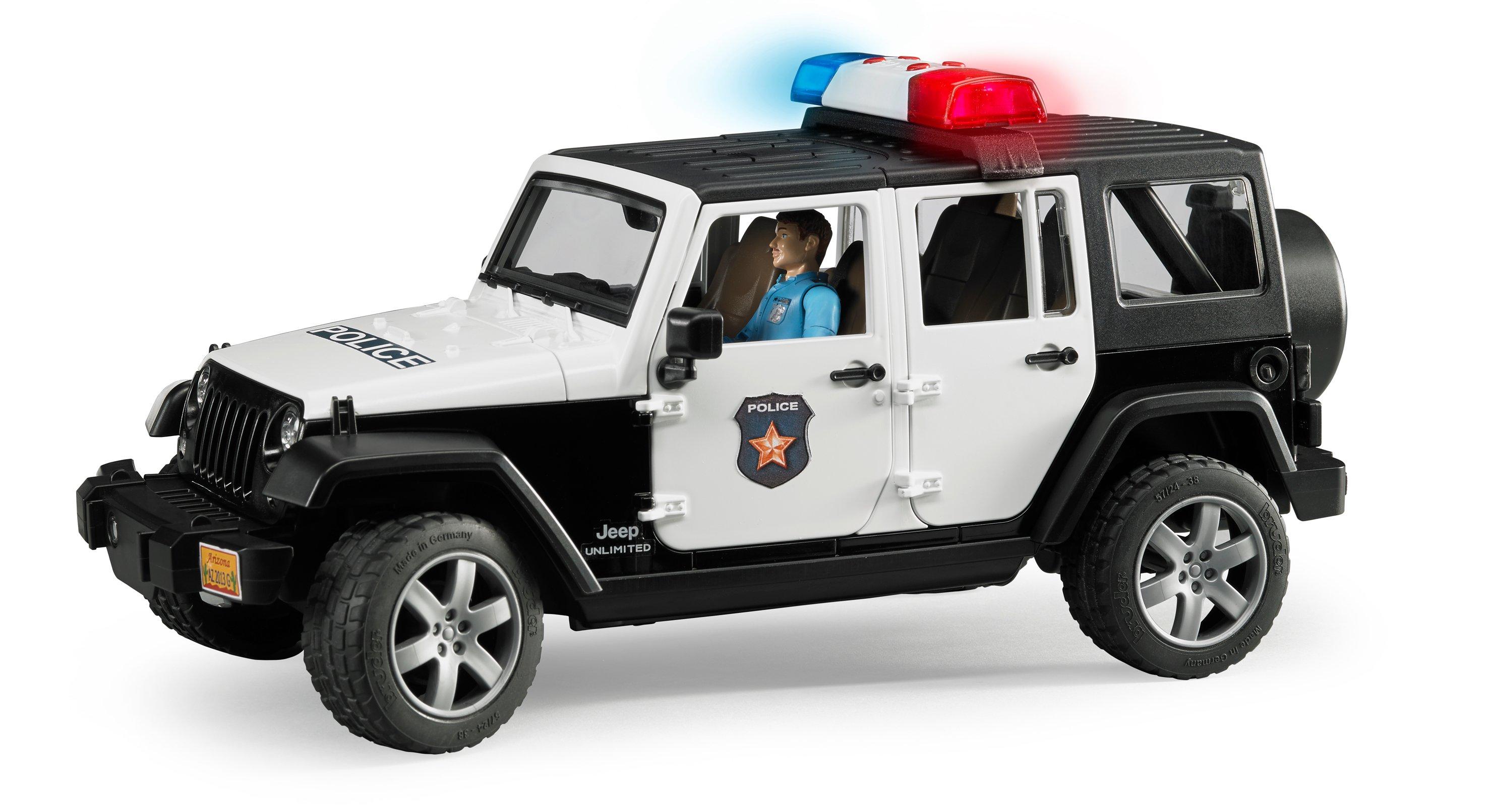 bruder  Jeep Wrangler Unlimited Rubicon police 