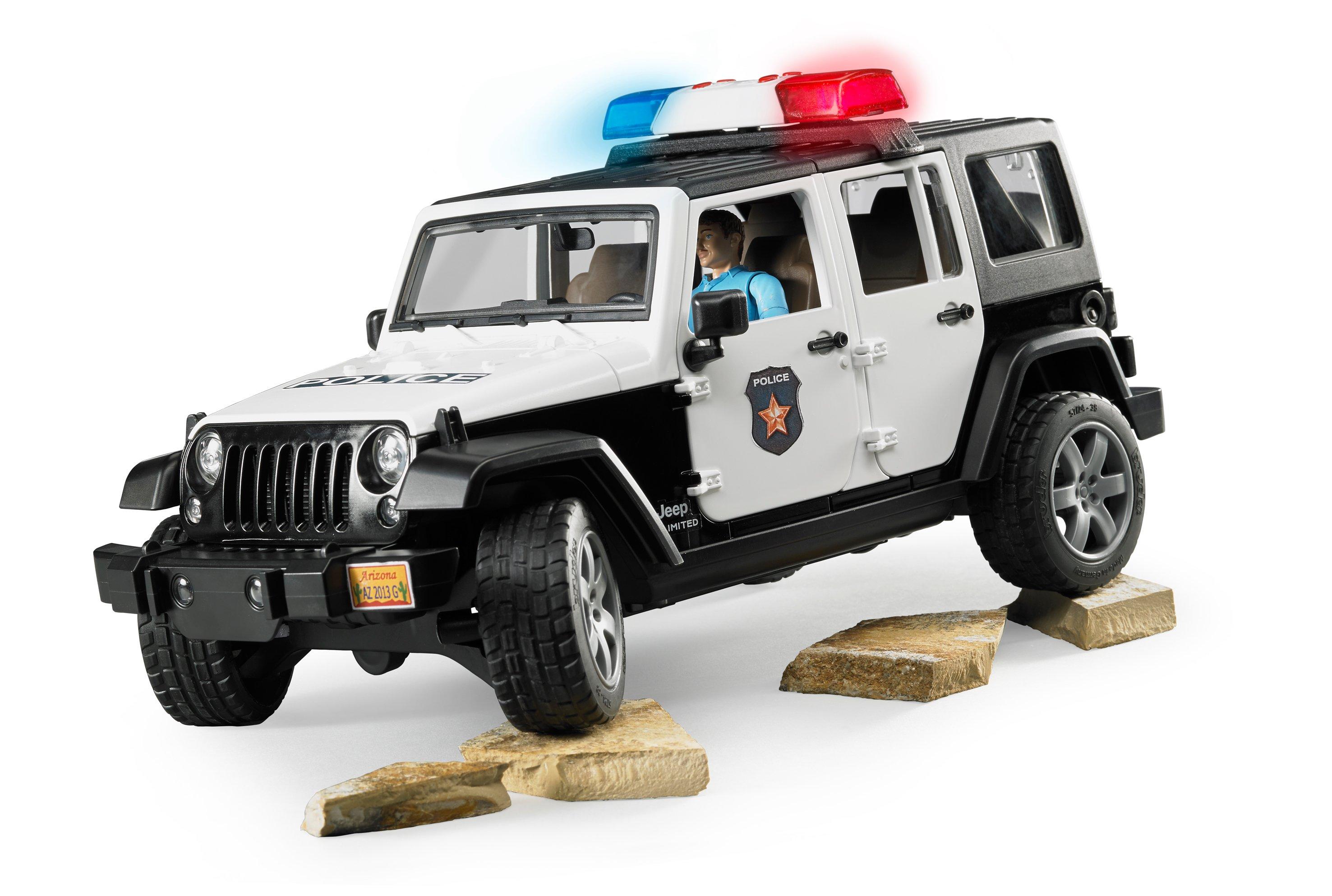 bruder  Jeep Wrangler Unlimited Rubicon Polizeifahrzeug 