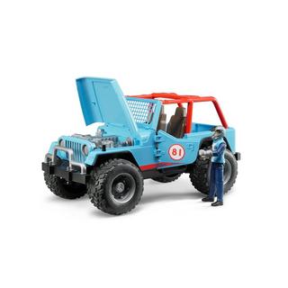 bruder  Jeep Cross Country Racer blau mit Rennfahrer 