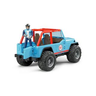 bruder  Jeep Cross Country Racer blau mit Rennfahrer 