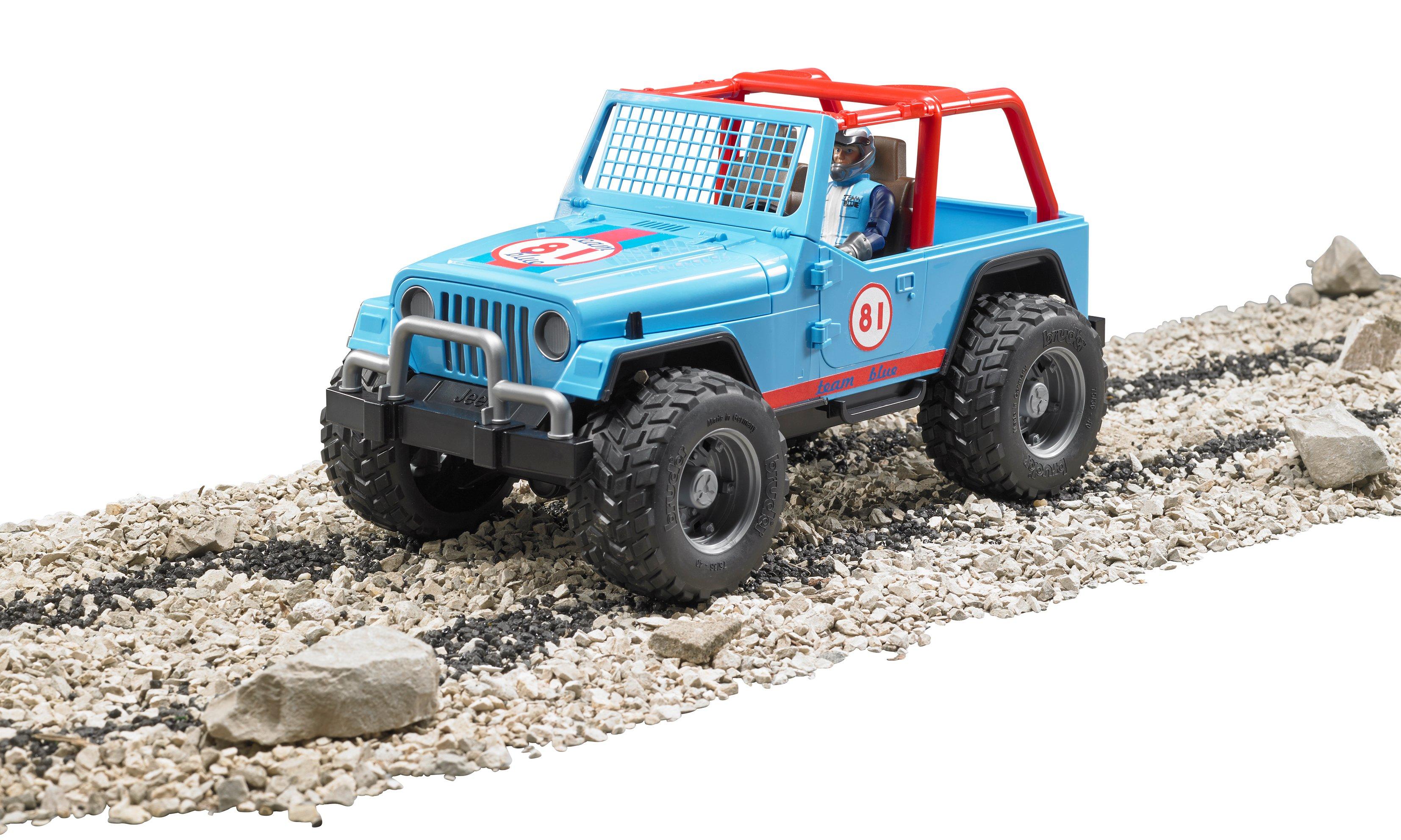 bruder  Jeep Cross Country Racer blu 