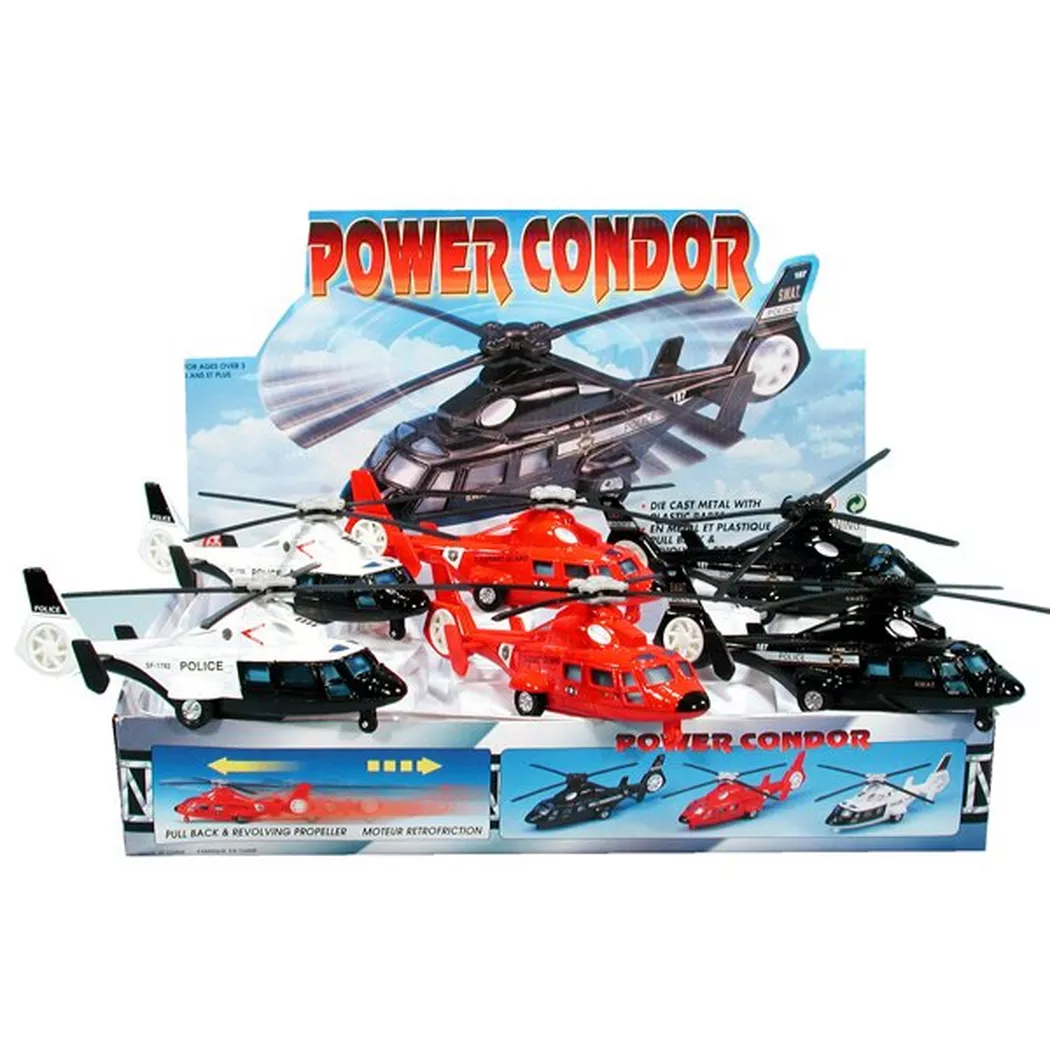 Kinsmart - Helikopter, 20 cm, 20cm, Multicolor