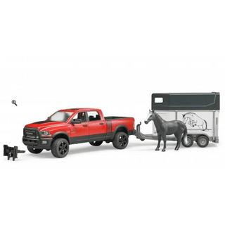 bruder  RAM 2500 carrozze con rimorchio a cavallo e cavallo 
