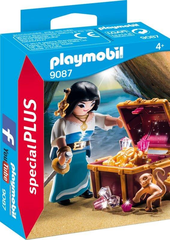 Playmobil  9087 Piratessa con tesoro 