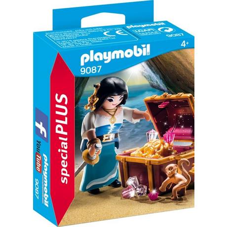 Playmobil  9087 Piratin mit Schatztruhe 