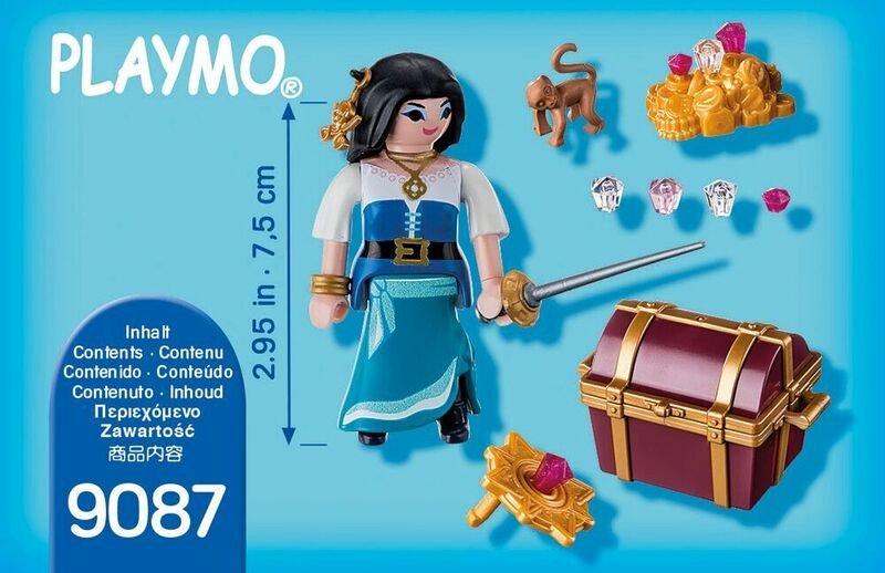 Playmobil  9087 Piratessa con tesoro 