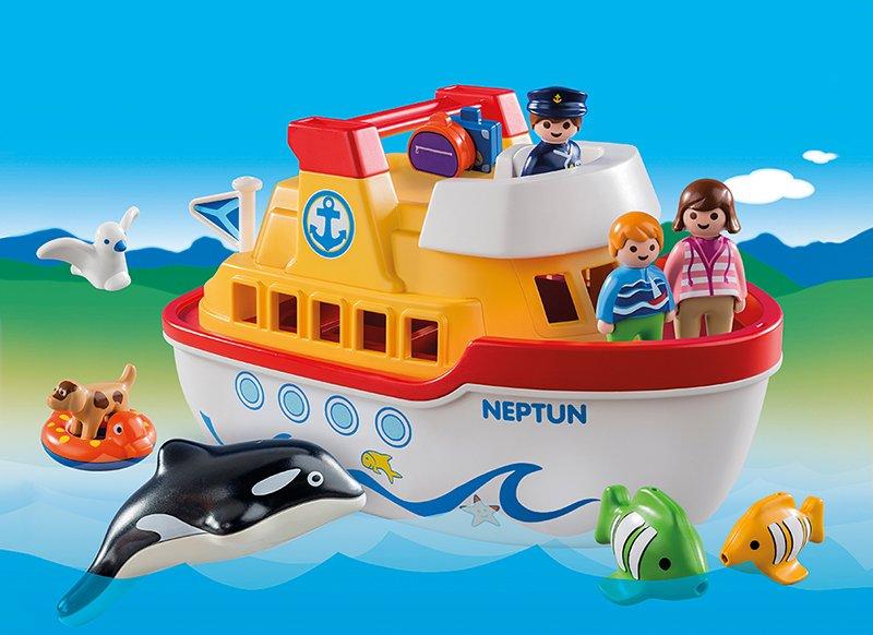 Playmobil  6957 Traghetto con bimbi e animali marini 