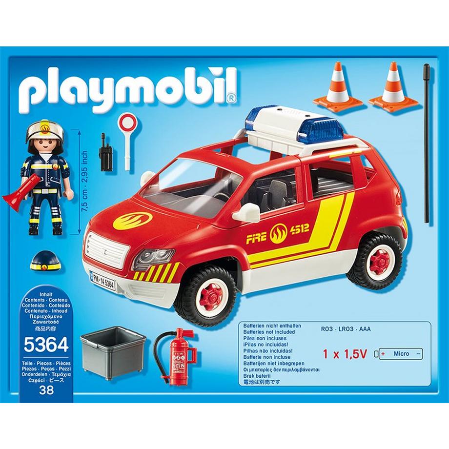 Playmobil  5364 Brandmeisterfahrzeug mit Licht und Sound 