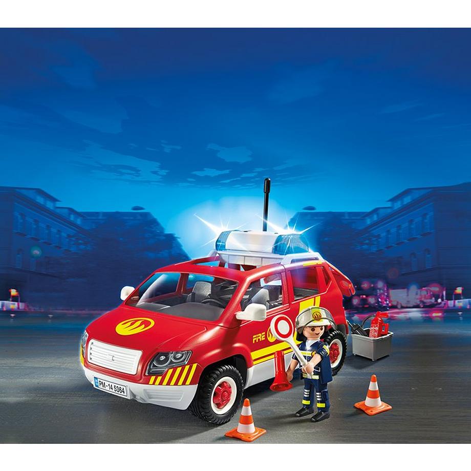 Playmobil  5364 Brandmeisterfahrzeug mit Licht und Sound 