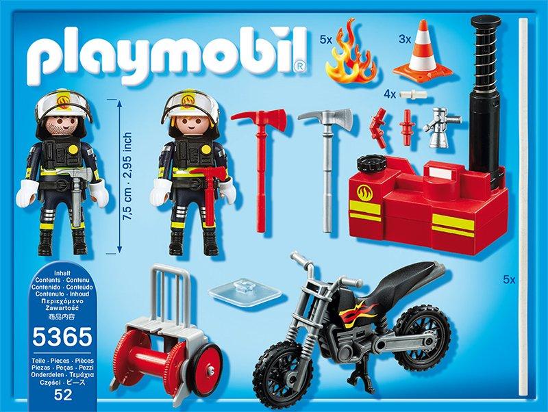Playmobil  5365 Pompiers avec lance à incendie 
