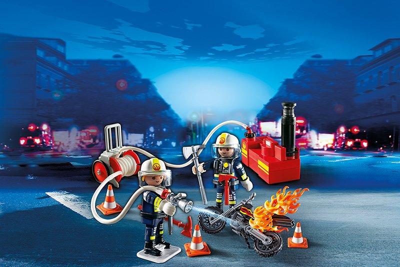 Playmobil  5365 Pompiers avec lance à incendie 