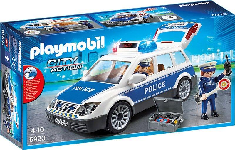 Playmobil  6920 Voiture de policiers avec gyrophare et sirène 