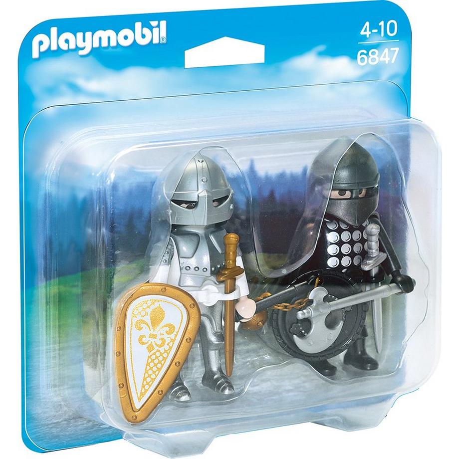 Playmobil  6847 Chevalier Noir et Chevalier d'Argent 