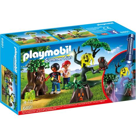 Playmobil  6891 Enfants avec végétation et lampe torche 
