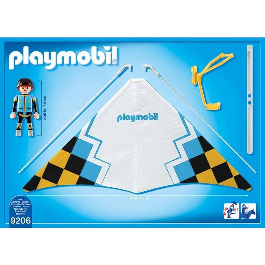 Playmobil *9206 DRACHENFLIEGER 9206 Deltaplano bianco con pilota 