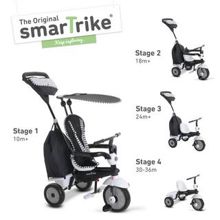 smarTrike  Tricycle Glow, noir-blanc 