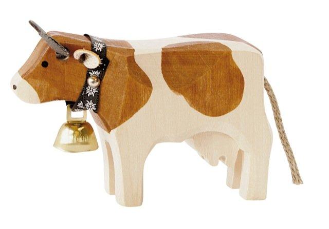 Trauffer  Holztier Kuh Red-Holstein 