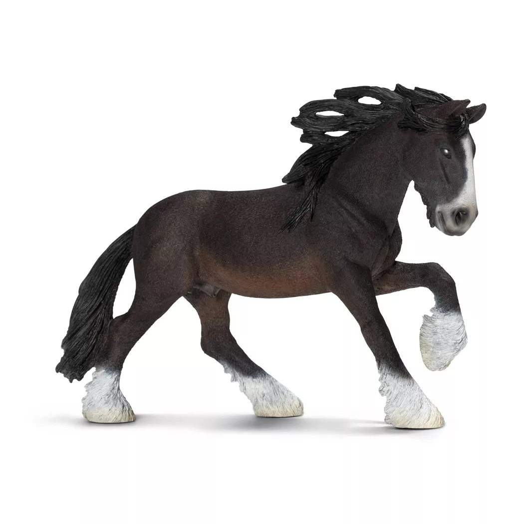 Schleich - 13734 Shire Hengst, Multicolor