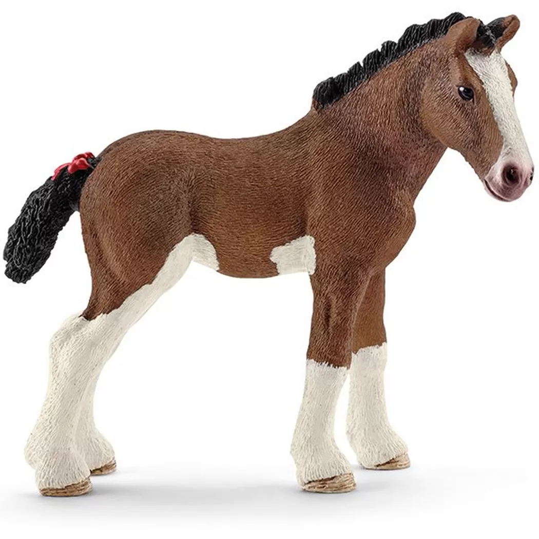 Schleich - 13810 Clydesdale Fohlen, Multicolor