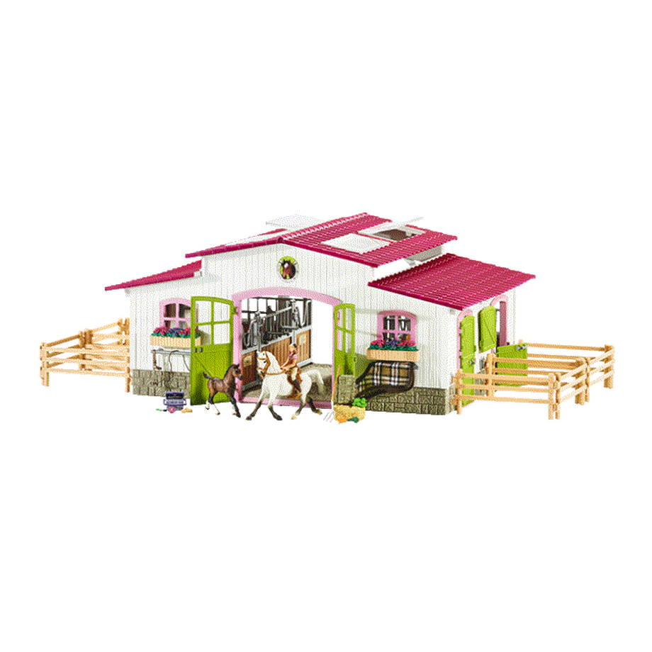 Schleich  Maneggio con cavallerizza e cavalli 