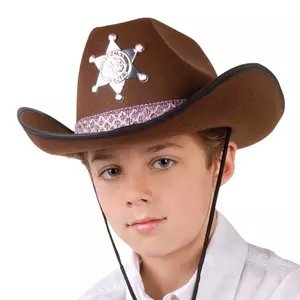 Cappello bambino Sheriff junior, bruno