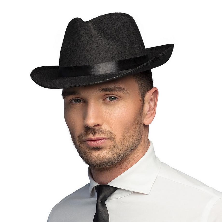 BOLAND  Chapeau Mafia noir 