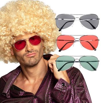 Partybrille Retro 3 Farben, Zufallsauswahl