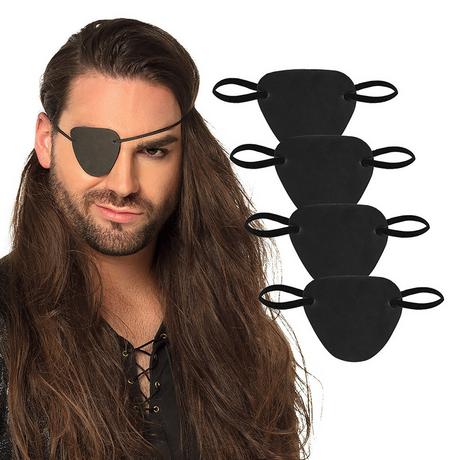 BOLAND  4 Piraten-Augenklappen 