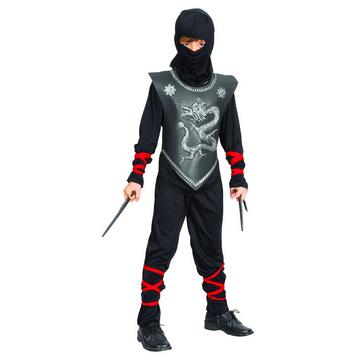 Jungenkostüm Ninja schwarz