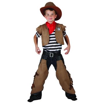 Déguisement garçon cowboy brun