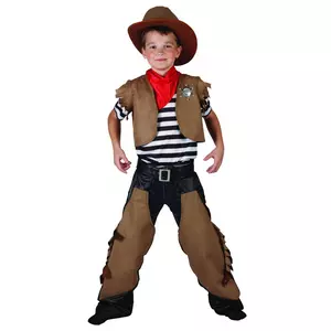 Costume bambino cowboy marrone